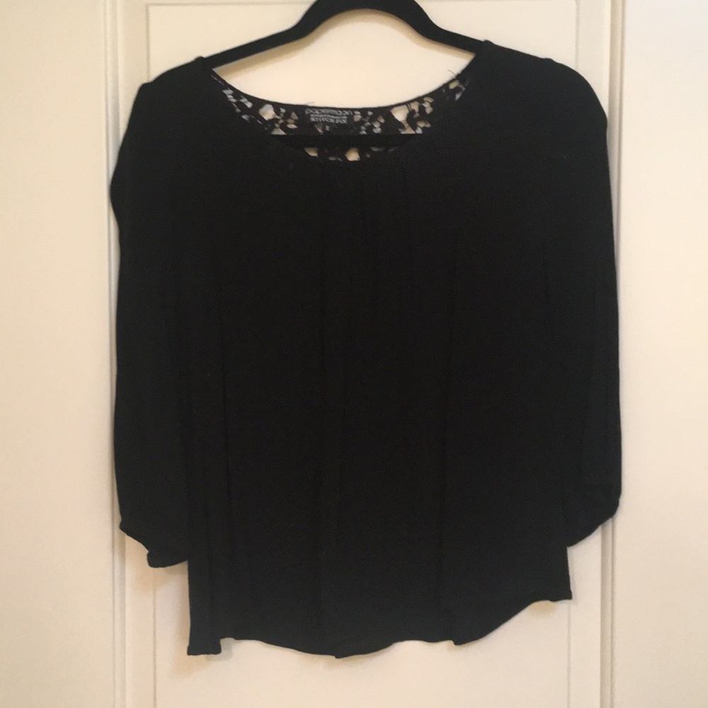 3/4 sleeve black papermoon for Stitch Fix top